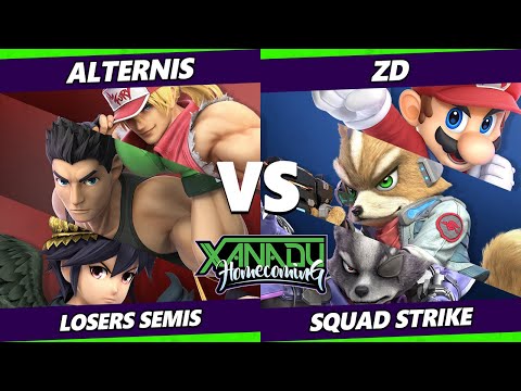 Xanadu Homecoming Squad Strike Losers Semis - Alternis Vs. ZD - Smash Ultimate - SSBU
