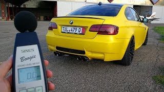 How LOUD my Armytrix BMW M3 is? - Decibel Test (Sub ENG)