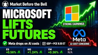Microsoft Stock Surges as Nasdaq Futures Rally Before PCE