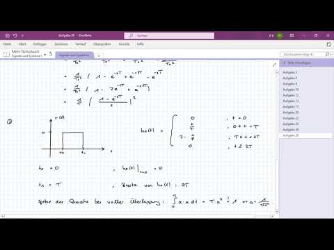 Übung "Signale und Systeme - Teil 1", Aufgabe 29