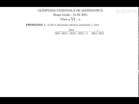 Olimpiada locala Matematica, clasa a VI-a (1)