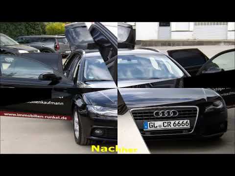 Vorschaubild zum Vorher-Nachher-Video eines Audi A6 nach professioneller Autoaufbereitung