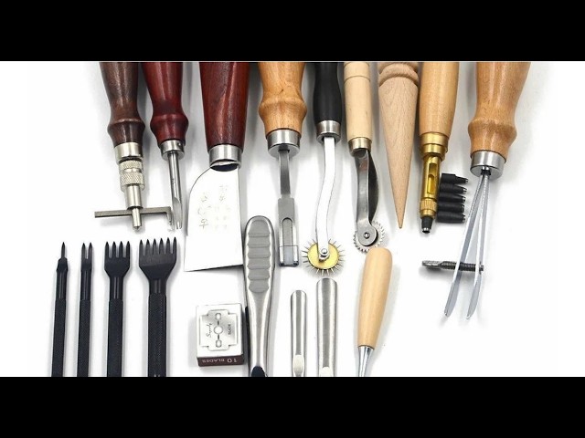 Vídeo relacionado con VEVOR 61 Piezas Kit de Herramientas para Trabajar el Cuero con Bolsa de Lona Portátil, Herramientas de Corte para Estampación, Costura y Grabado, para Principiantes, Entusiastas del Bricolaje