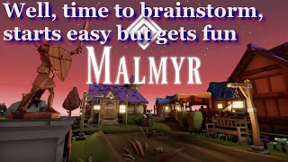 Malmyr gameplay - Relaxing automation and base building - Challenging production lines and economy