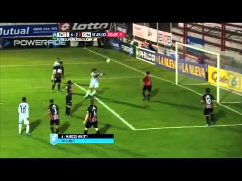 Gol de Minetti. Patronato 6 - Chacarita 2. Fecha 38. Primera B Nacional 2015. FPT.