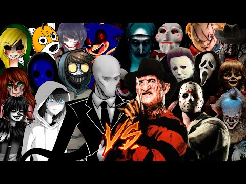 Creepypastas vs Slashers || Batallas Demoniacas De Rap || ft. SanjXx & Mas (Prod.Dha Beatmaker)