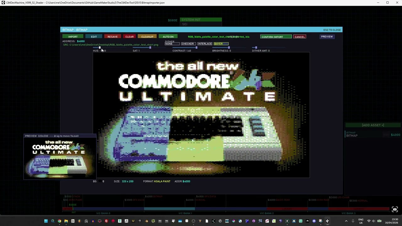 C64 Dev Machine - Importer - Ready soon