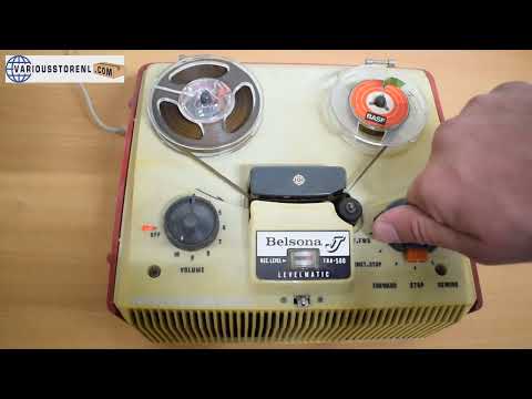 Hitachi Belsona TRA 500 Portable Tape Recorder Demonstration - For sale at www.variousstorenl.com