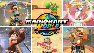 【マリオカートワールド】ジャンプアクションまとめ【50キャラ+52衣装】