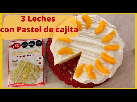 MODIFICANDO PASTEL DE CAJITA ESTILO 3 LECHES--- PASTEL FÁCIL Y DELICIOSO--