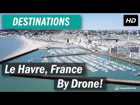 Le Havre, France aerial shots by drone [4K HD]