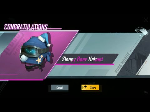 1 Legendary😎👌Sleepy Bear Helmet 🐻😎👍👍