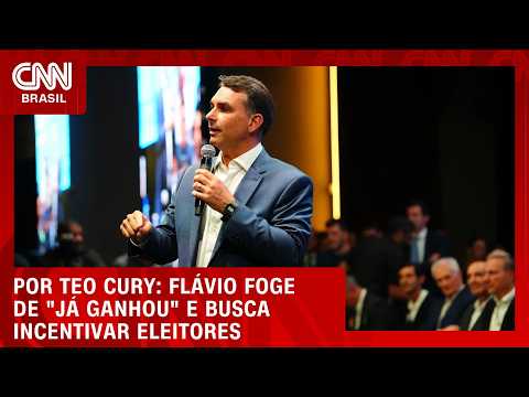 Flávio Bolsonaro foge de “já ganhou” e busca incentivar eleitores | LIVE CNN