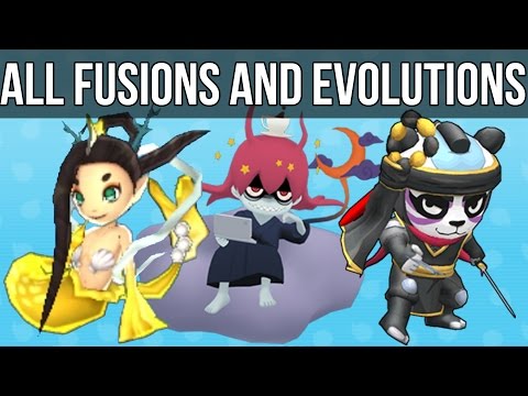 Yo-Kai Watch 2 - All Fusions and Evolutions