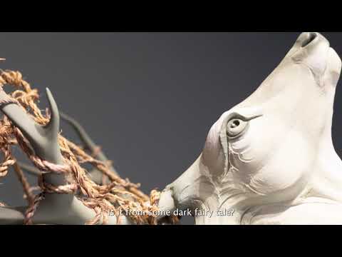 "Beloved (Rearing Deer)" by Beth Cavener