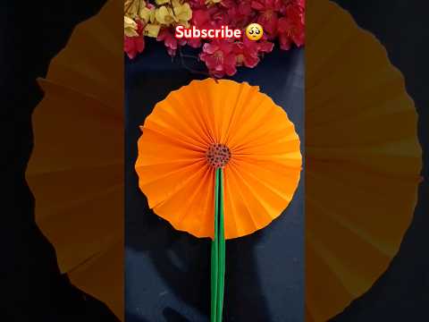 Beautiful Paper Sunflower Making tutorial/Diy Paper flower For Room Decoration