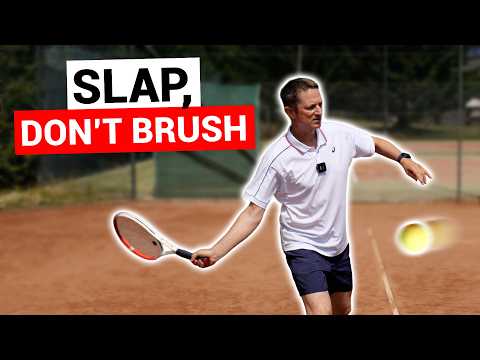 How to Hit Topspin In Tennis with Power (Without Brushing Up)