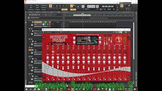 Making a Dancehall beat using " Monster Synth 2 " in Cakewalk by Bandlab #freevstplugin #freedaw