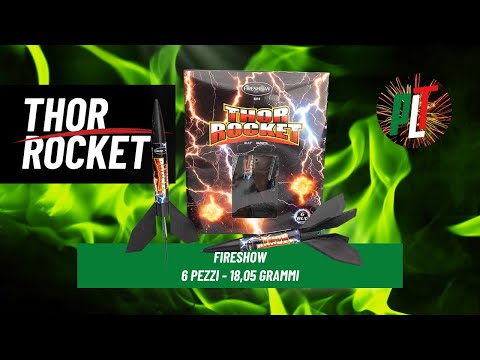 Test Razzo B016 THOR ROCKET 6 pezzi 18,05 grammi di FIRESHOW