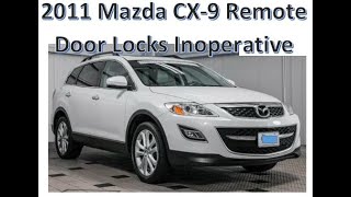 Mazda CX-9 remote door locks inoperative