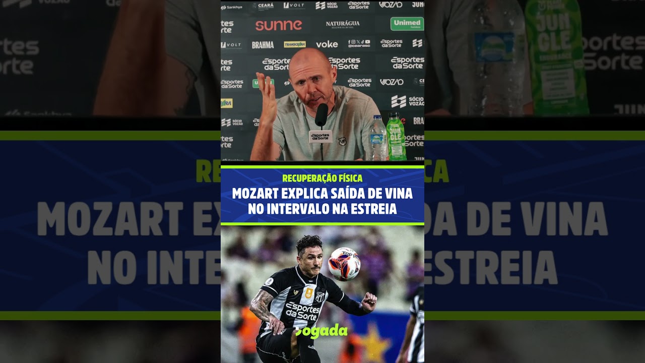 Imagem da notícia Mozart explica saída de Vina no intervalo na estreia na Série B