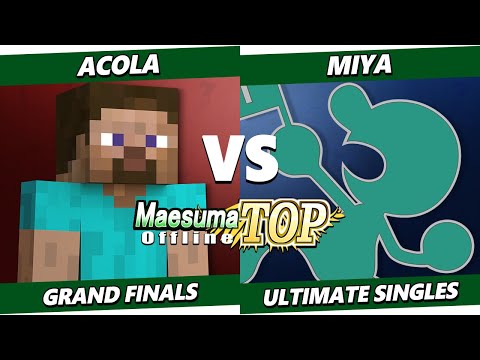 Maesuma TOP 12 GRAND FINALS - Acola (Steve) Vs. Miya (Game & Watch) Smash Ultimate - SSBU