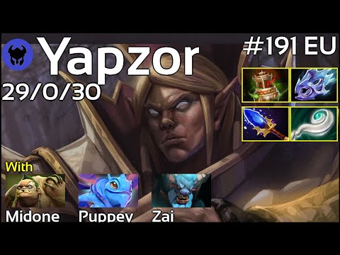 Yapzor [Secret] plays Invoker!!! Dota 2 7.22
