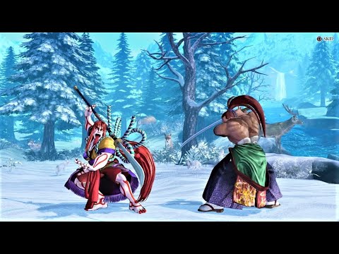 Senryo Kyoshiro vs Kibagami Genjuro (Hardest AI) - Samurai Shodown