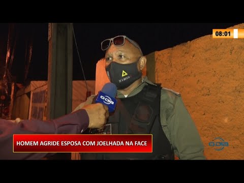 Homem suspeito de agredir esposa com joelhada na face é preso 01 03 2021