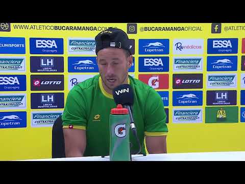 Rueda de prensa de Bucaramanga tras su partido con Santa Fe