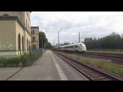 Fahrt eines Messzuges mit einer Br. 218 und Doppeltraktion ICE T(ICE 1604+1704) über die VDE 1.