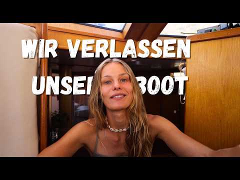 By sailboat under the waterfall. We disembark from our boat