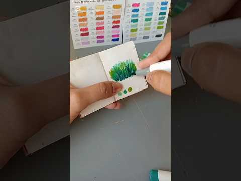 Ohuhu Markers Painting Tricks 😍 #easy #painting #ohuhumarkers #ideas