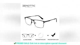 Download lagu ZENOTTIC Titanium Progressive Prescription Glasses Men Square Anti Blue Light Photochromic Eyewear O mp3