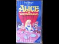 Opening And Closing To Alice In Wonderland 1951 1993 VHS Australia