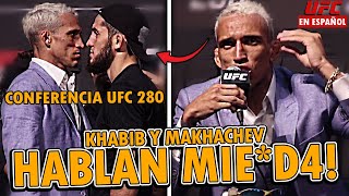 CHARLES OLIVEIRA ENOJADO EXPLOT4 contra MAKHACHEV | OLIVEIRA vs MAKHACHEV CONFERENCIA PRENSA UFC 280