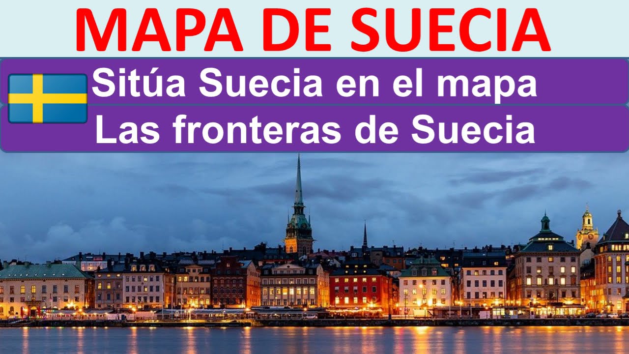 Mapa de Suecia. Donde esta Suecia