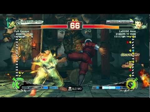 USFIV~ M.Bison (Fur Gagapa) vs. Makoto (LaDOSE Akim) HD