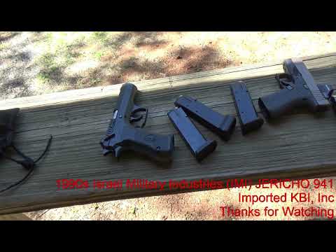 Jericho 941 IMI - Israel Military Industries. 1990s.  Some shooting video.