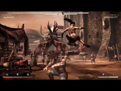 Mortal Kombat X - Mileena vs Kung Lao (Madam Bo shifu 2nd lesson)