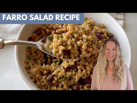 Ancient Grain Farro Salad | A Prep Ahead Side Dish for Thanksgiving