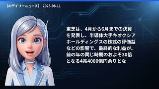 【AIデイリーニュース】8/11(火) 台風13号接近／熊本地震死者39人