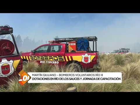 Dotaciones en Río de los Sauces y Jornada de capacitación, Martín Giuliano