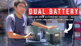 Powering and Lighting my Hilux for Adventure | Ecoflow Dual Battery Setup & Custom Lighting