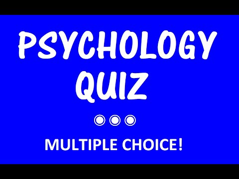 Psychology Quiz