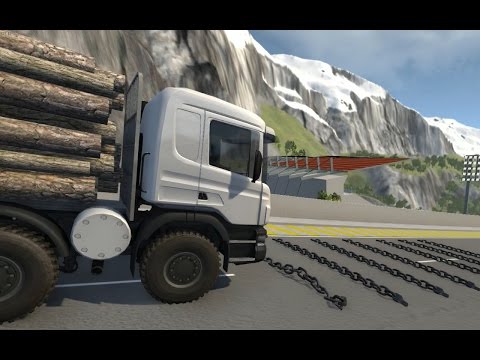 Giant Chain Crashes - BeamNG Drive