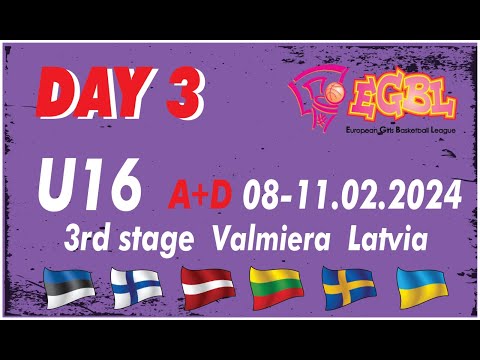 DAY3 A+D 9:00 Blackebergs : Deives , Feb 11th | EGBL U16 stage 3  2023/24