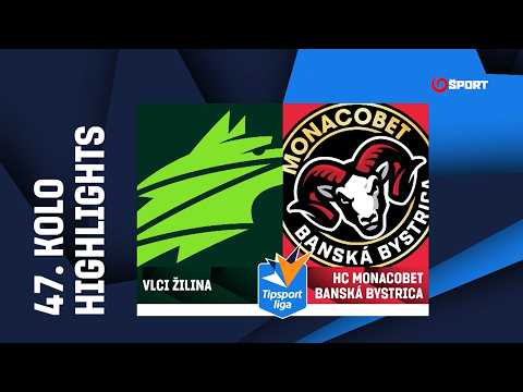 47. kolo: Vlci Žilina - HC MONACObet Banská Bystrica 5:1 (1:0, 0:1, 4:0)