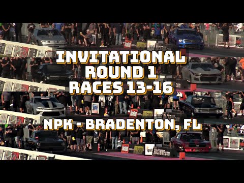 Street Outlaws 2021 No Prep Kings - Bradenton, FL: Invitational Round 1, Races 13-16