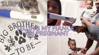 TELLING MY FIANCE` I'M PREGNANT WITH BABY #4 // REAL REACTION TO BABY NUMBER 4
